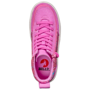 Baskets montantes enfant Pink Glitter  - Billy Classic