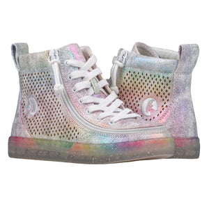 Baskets montantes enfant Faux Cuir Rainbow Crackle - Billy Classic