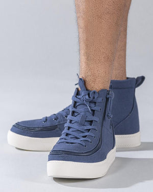 Baskets montantes Homme Navy Jersey - Billy Classic