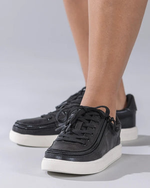 Baskets basses Femme Faux Cuir Black Shine - Billy Classic