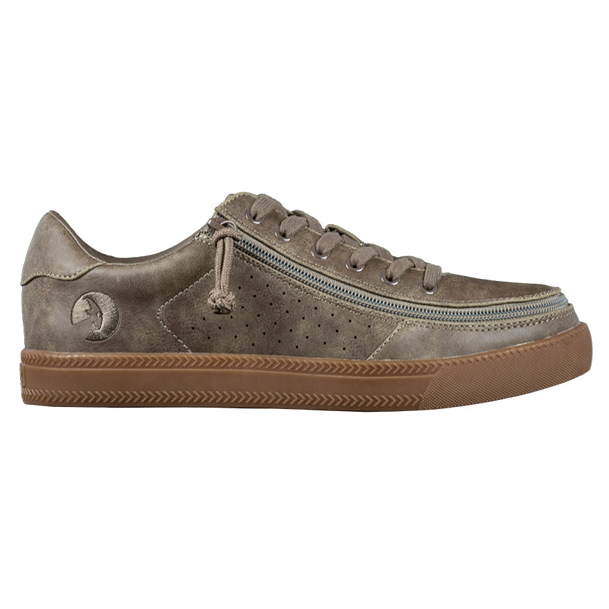 Baskets basses Homme Faux Cuir Olive - Billy Sneaker